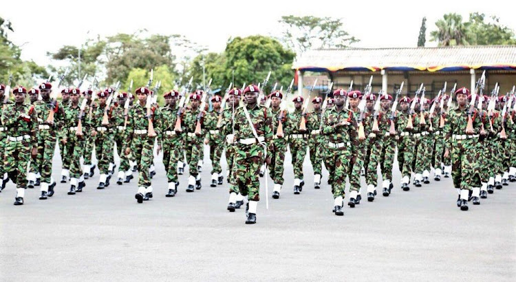 GSU officers in their jungle uniform