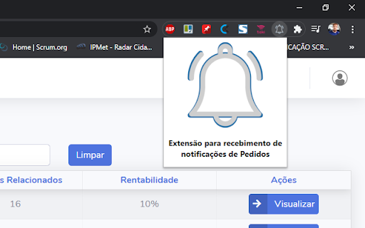 Notificações de Pedidos