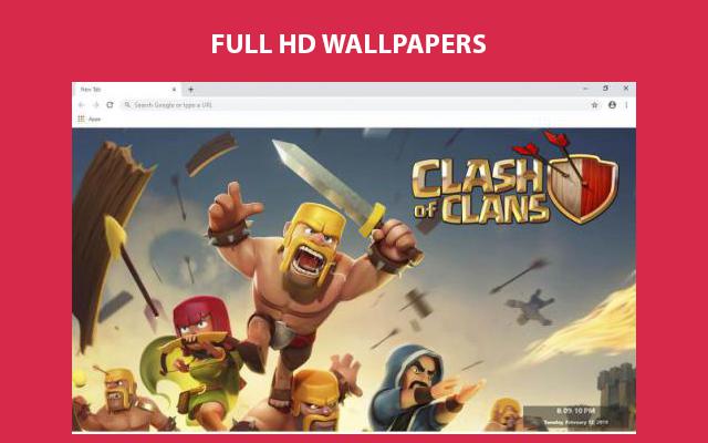 Clash Of Clans Wallpapers and New Tab