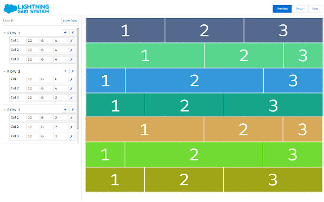 Salesforce Lightning Grid System chrome extension