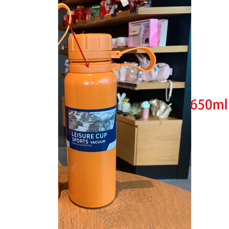 Outdoor Sport Thermos Edelstahl Große Kapazität Vakuum-Flasche Wasserbecher Tragbar Ideal für Sport & Outdoor Aktivitäten