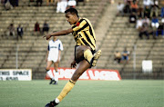 Doctor Khumalo of Kaizer Chiefs in action
