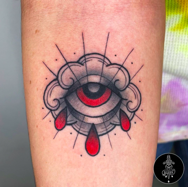 Eye In Cloud Tattoo