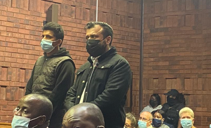 Kamal Vasram and Saliesh Indurjeeth in the Pretoria regional court. Picture: SUPPLIED/NPA ID