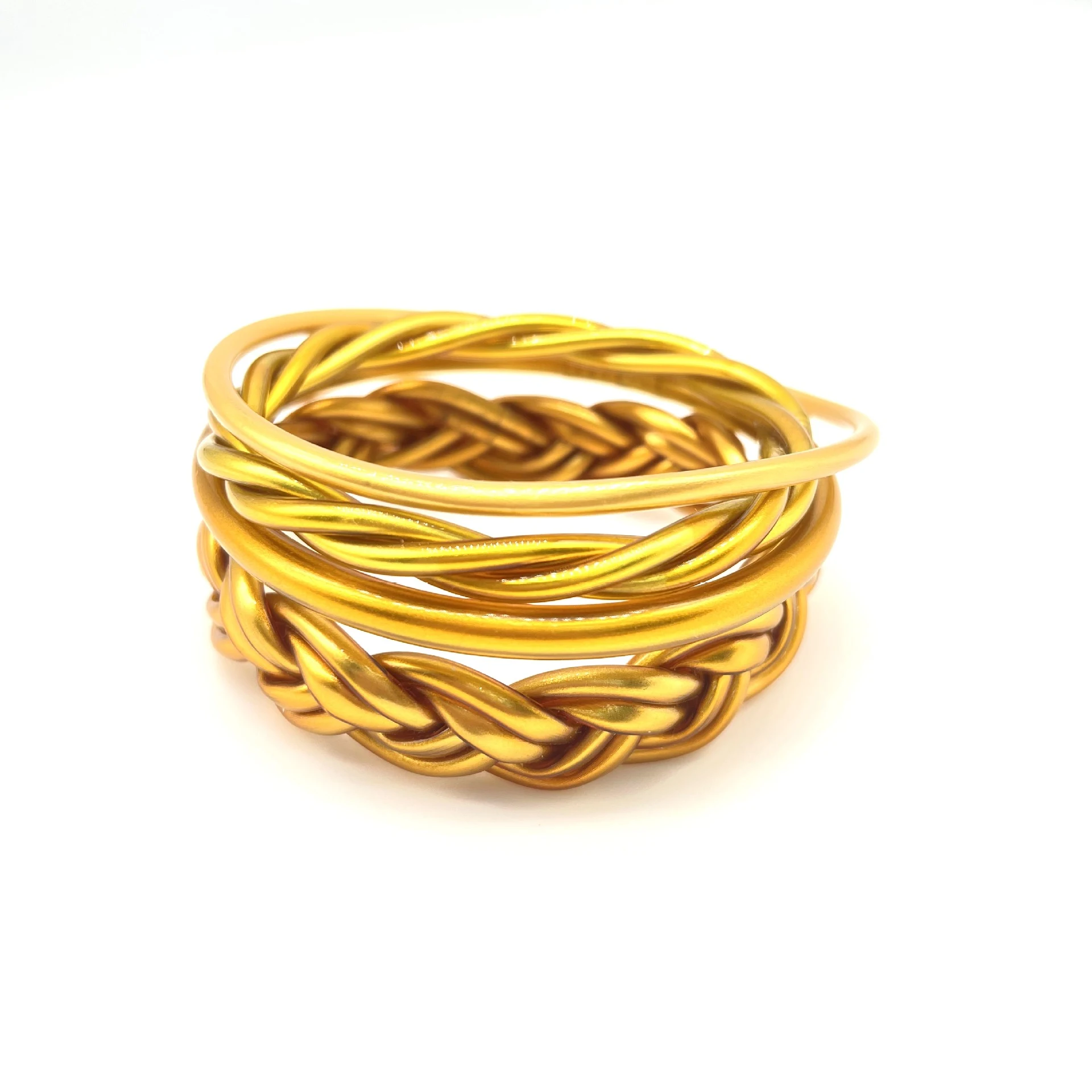 Title 5, Bracciale in metallo intrecciato a sei fili, si...
