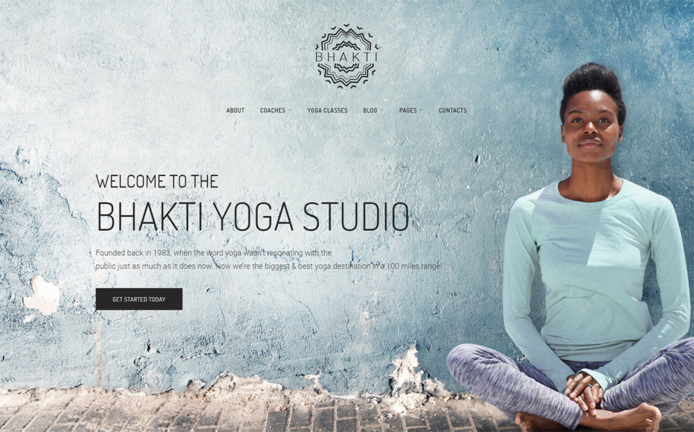 Plantilla de WordPress para Yoga