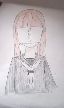 病んでる女子描いてみた