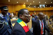 Emmerson Mnangagwa, president of Zimbabwe, seen at the 36th Ordinary session of the Assembly of the African Union in Addis Ababa, Ethiopia.