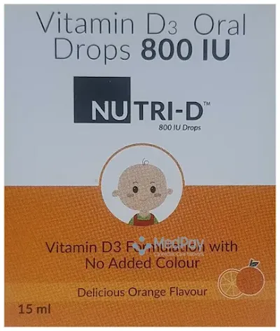 Nutri D 800 Iu Oral Drops Delicious Orange - 1