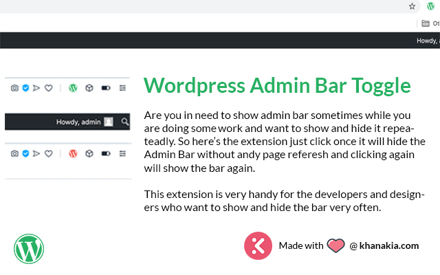 Wordpress Admin Bar Toggle Preview image 2