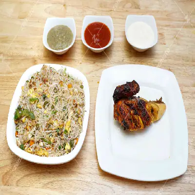 Egg Fried Rice + Grilled Chicken (1/4)