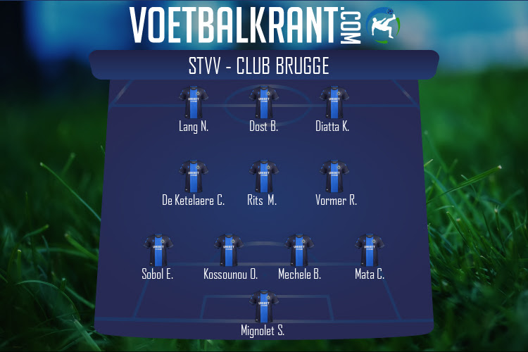 Opstelling Club Brugge | STVV - Club Brugge (10/01/2021)