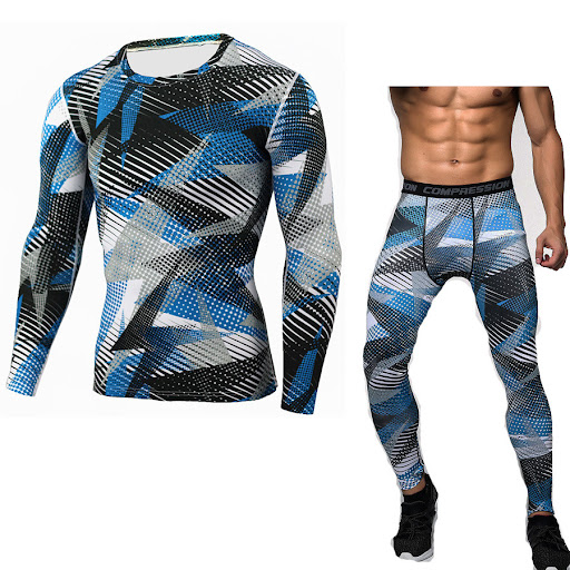 Title 7, Mens thermal fitness suit perfect for cold wea...