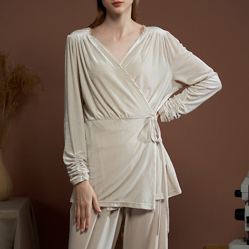 Title 6, Womens Pure Color Pajamas Two Piece Set with T...