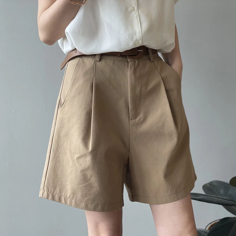 Pantalones Casuales Anchos de Pierna Recta y Sueltos, Cintura Alta, Corte Slim para un Look Moderno y Cómodo, Ideales para el Día a Día.