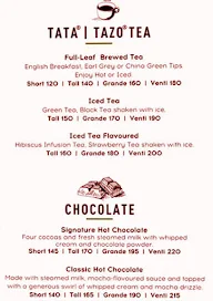 Starbucks menu 4