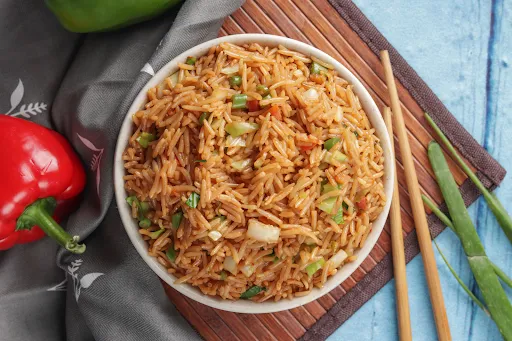 Fried Rice With Veg Manchurian Bowl + Pepsi