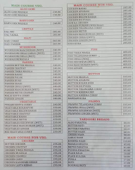 Amaravathi Vantalu menu 2