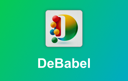 DeBabel — Auto translate for online courses small promo image