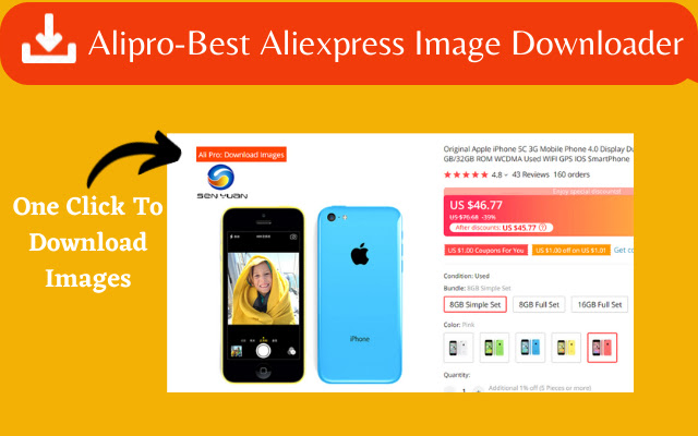 AliPro - Aliexpress Image Downloader chrome extension