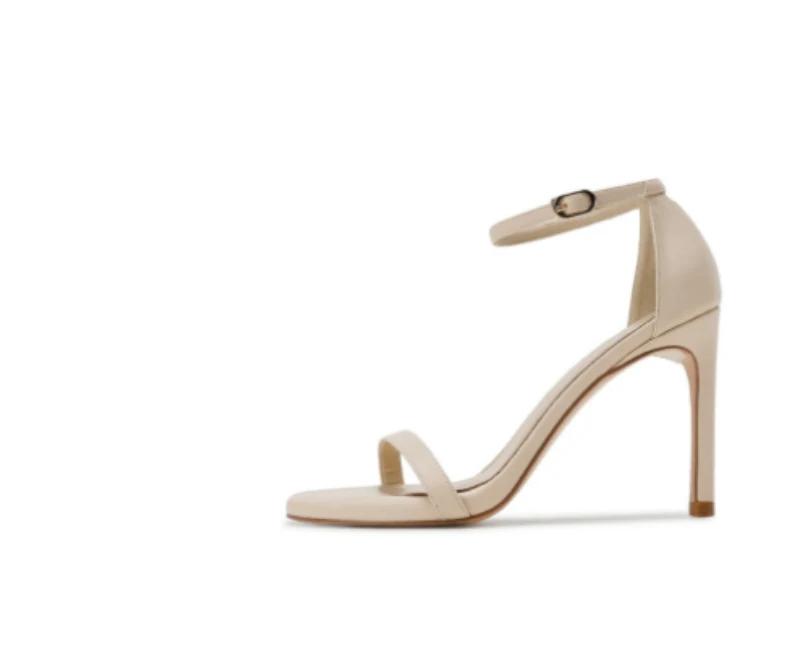 Sandalias de tacón de aguja para mujer con correa de hebilla, perfectas para ocasiones especiales, elegantes y sofisticadas.
