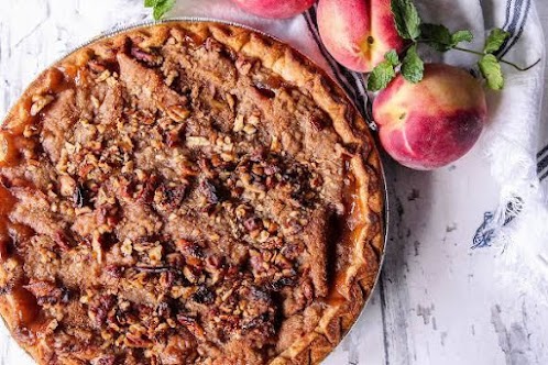 Peach Crumble Pie