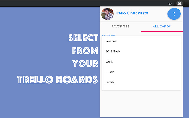 Trello Checklists chrome extension