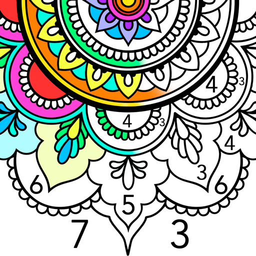 Mandala Color by Number - Mandala Coloring Book