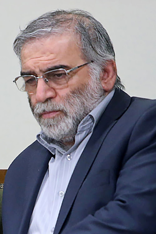 Prominent Iranian scientist Mohsen Fakhrizadeh is seen in Iran, in this undated photo taken before his death.