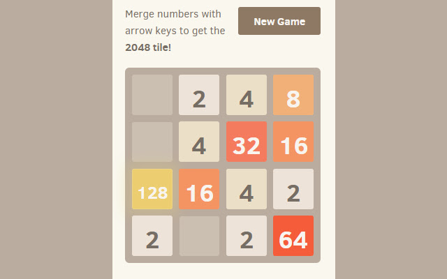 2048 in Popup