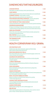 Yogi's menu 5