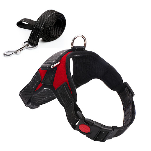 Title 3, Camouflage harness and dog leash for safe and s...