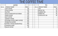 The Coffee Time menu 1