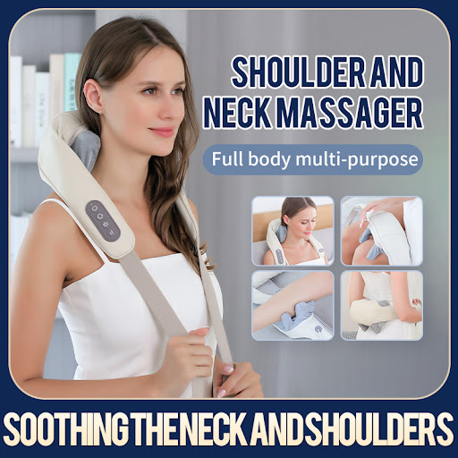 Title 3, Electric Clip Massage Shawl Neck Massager for H...