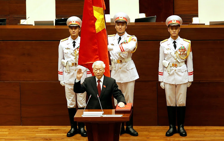 Vietnam's Communist Party General Secretary Nguyen Phu Trong, pictured in 2018. Picture: REUTERS