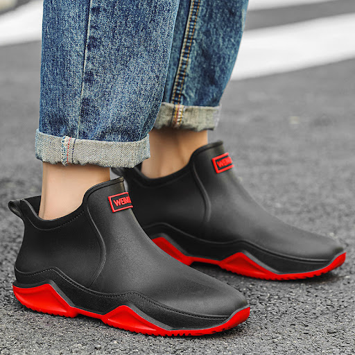 Title 1, New Mens Rain Boots Short Tube Outdoor Waterpr...