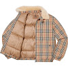 supreme®/burberry® shearling collar down puffer jacket ss22