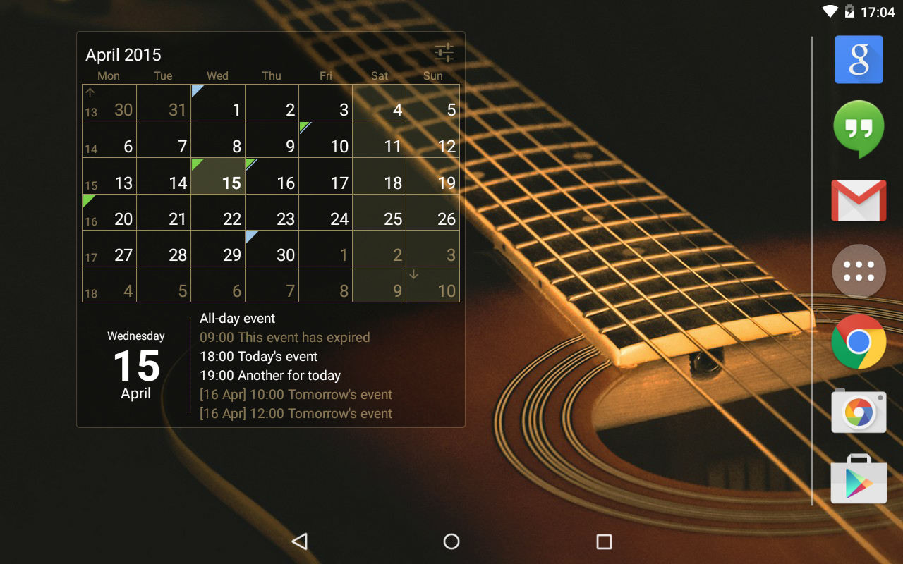 Calendar Widget Month + Agenda Google Play의 Android 앱