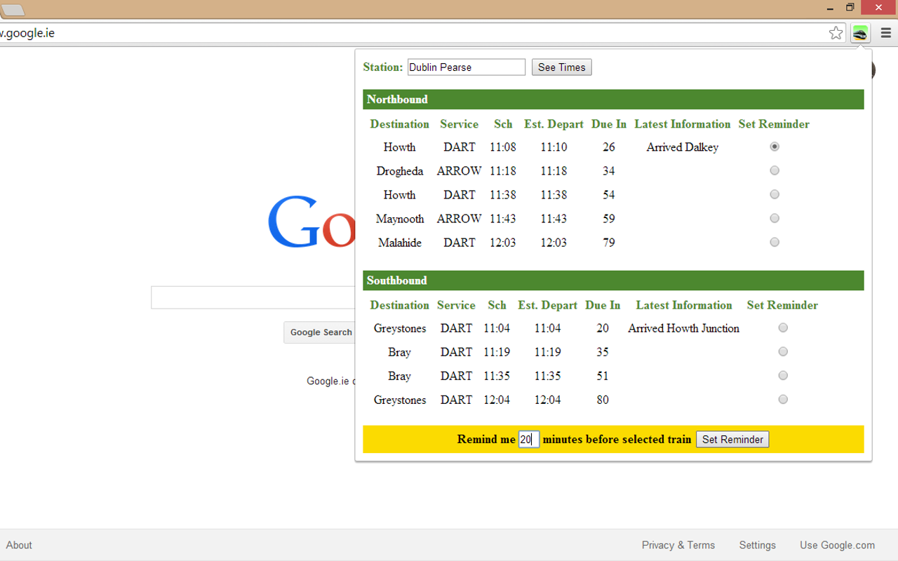 Ireland Train Times Preview image 1