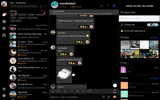 Zalo Dark Mode