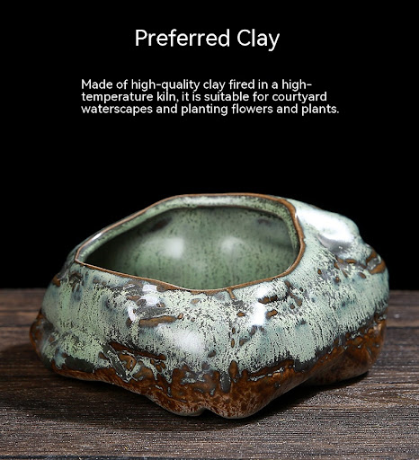 Title 7, Retro Ceramic Flowerpot for Asparagus Fern, Suc...