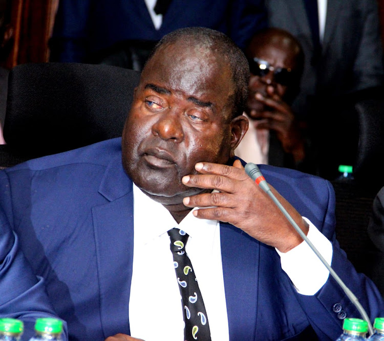 Homa Bay Governor Cyprian Awiti when he appeared before CPAIC on November 14, 2019
