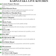 Karnataka - Kingdom of Dreams menu 2