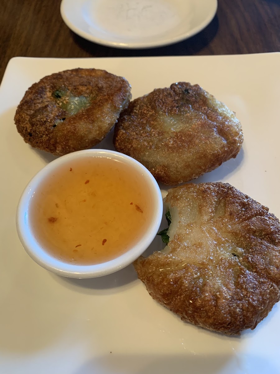 Chive dumplings