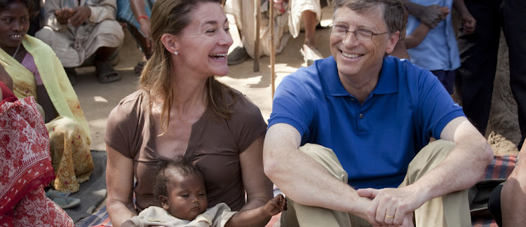 Melinda and Bill Gates during a recent tour in Africa to visit projects funded by the Foundation.