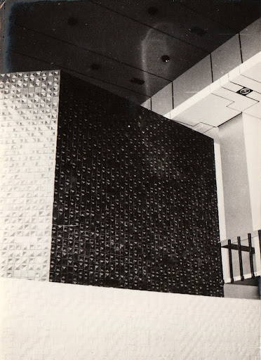 Ceramic wall, designed by Sadi Diren for the Istanbul Cultural Palace, 1969