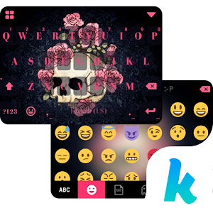Download Rose n Skull Kika Keyboard For PC Windows and Mac