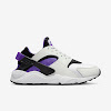 air huarache white / hyper grape / black