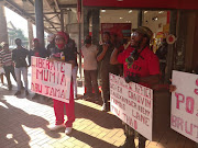 EFF members picket outside the US consulate in Durban's city centre in solidarity with the #BlackLivesMatter protests around the world after George Floyd's death.
