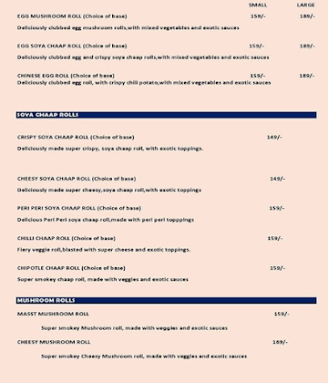 Rolls 57 menu 